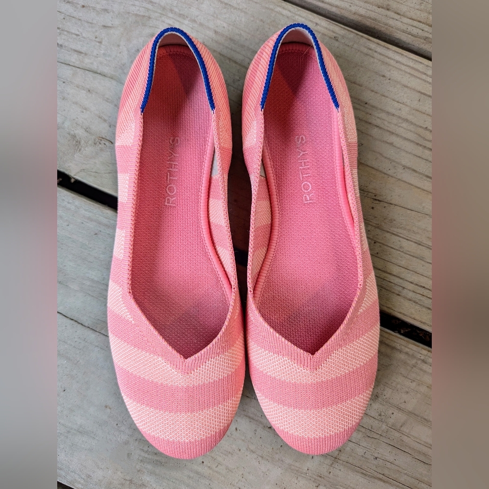 Rothy's Pink Rounded Toe Flats